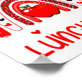 Poster My Valentines Call Me Lunch Lady Rainbow Valentine (Coin)