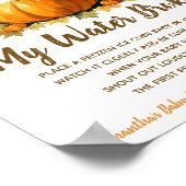 Poster My Water Broke Jeu Baby shower chante fille Citrou (Coin)