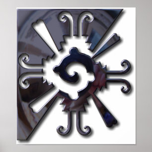 Poster Myan Hunab Ku - chrome noir