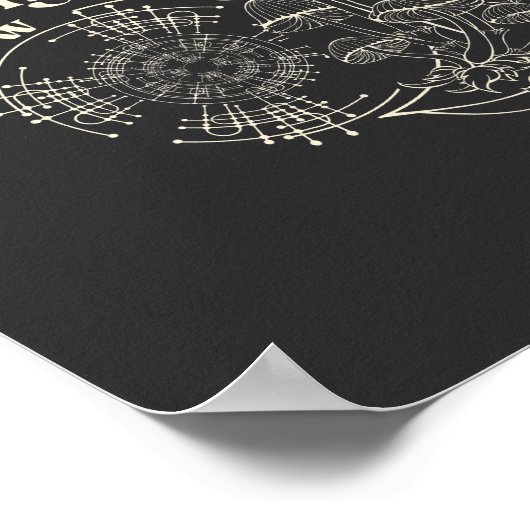 Poster Mycelia l'original WWW design rétro (Coin)