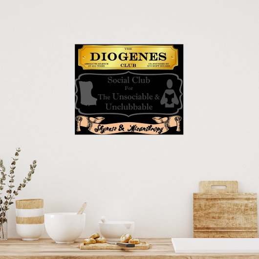 Poster Mycroft Holmes Diogenes Club Pour L'Insociable (Cuisine)