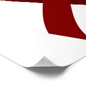 Poster Myélome multiple Burgundy Ruban 3 (Coin)