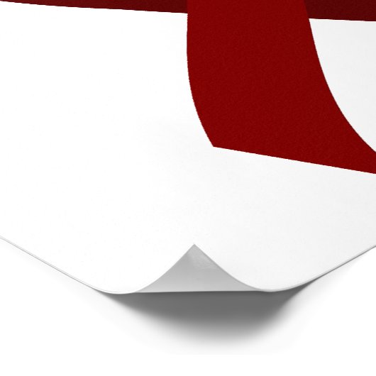 Poster Myélome multiple Burgundy Ruban 3 (Coin)