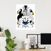 Poster Myers Family Crest (Bureau à domicile)