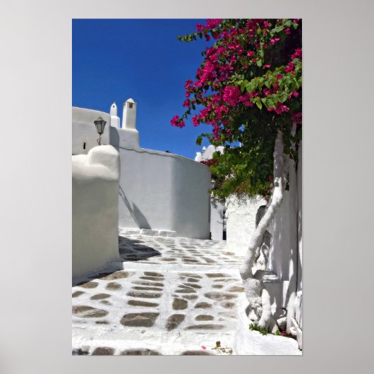 Poster Mykonos Alley Fine Art Print (Devant)