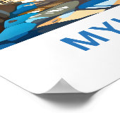 Poster Mykonos Grèce Imprimer (Coin)