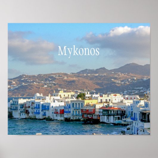 Poster Mykonos Town (Devant)