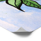 Poster Myrtilles à l'aquarelle (Coin)