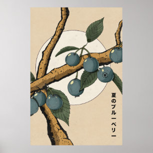 Poster Myrtilles japonaises