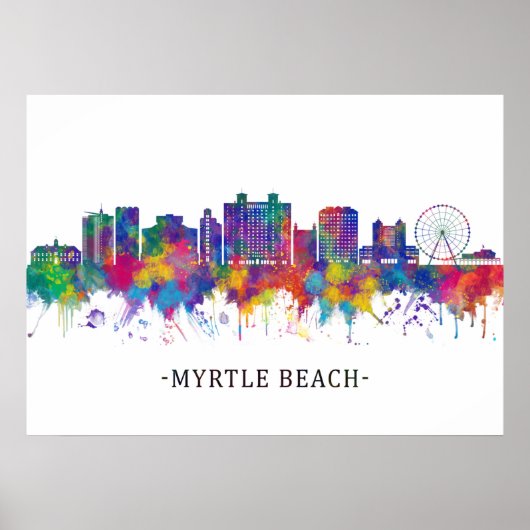 Poster Myrtle Beach Caroline du Sud (Devant)