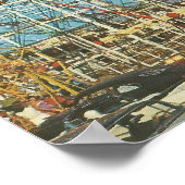 Poster Myrtle Beach, SC ~ 1960 ~ Gay Dolphin Park (Coin)