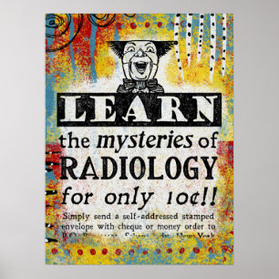 Poster Mystères De Radiologie - Drôle Radiologue