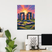 Poster Mystères de Stonehenge (Bureau à domicile)