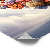 Poster Mystérieuse Terre Colorée Surréelle Nature (Coin)