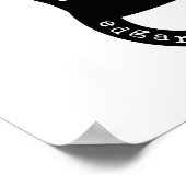 Poster Mystérieux comme un chat Edgar Allan Poe Citation (Coin)