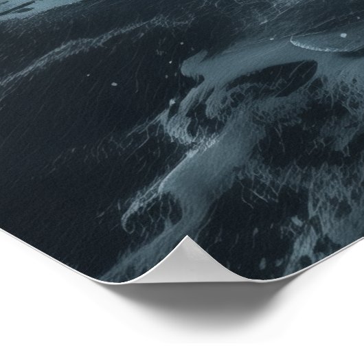 Poster mystérieux Inconnu Antarctica vue aérienne (Coin)