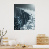 Poster mystérieux Inconnu Antarctica vue aérienne (Cuisine)