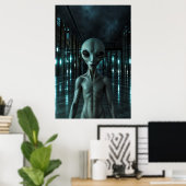 Poster Mysterious Grey Alien (Bureau à domicile)