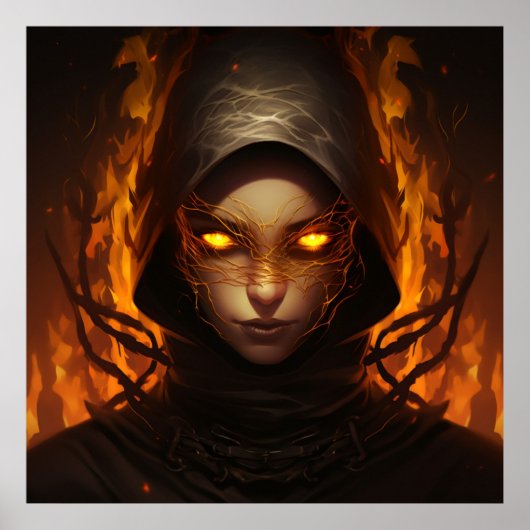 Poster Mysterious woman (Devant)