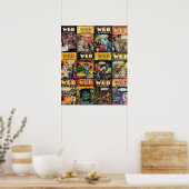 Poster Mystery Comic Covers BD Vintage (Cuisine)