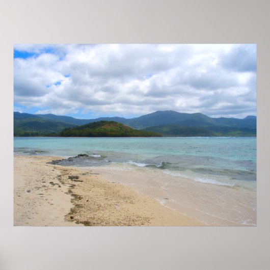 Poster Mystery Island Vanuatu Beach Paysage (Devant)