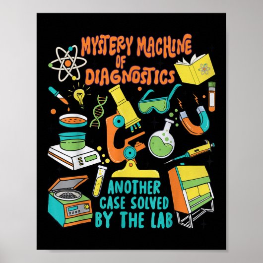 Poster Mystery Machine Of Diagnostics Lab Week 2025 Lab S (Devant)