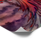 Poster Mystic Automne Vampire Imaginaire Fairy Halloween  (Coin)