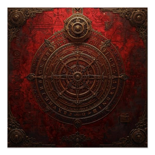 Poster Mystic Compass Rose (Devant)