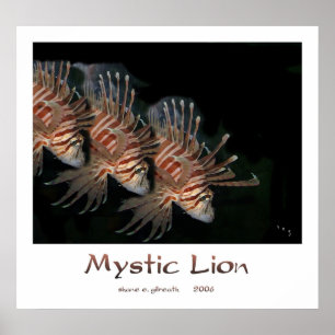 Poster MYSTIC LION Art Print