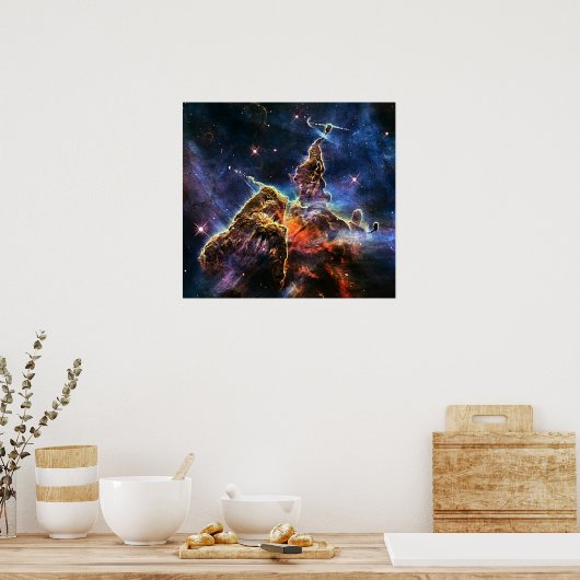Poster Mystic Mountain dans l'espace NASA (Cuisine)