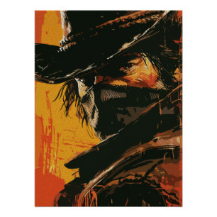 Poster Mystic Outlaw : Regard Occidental Fougueux
