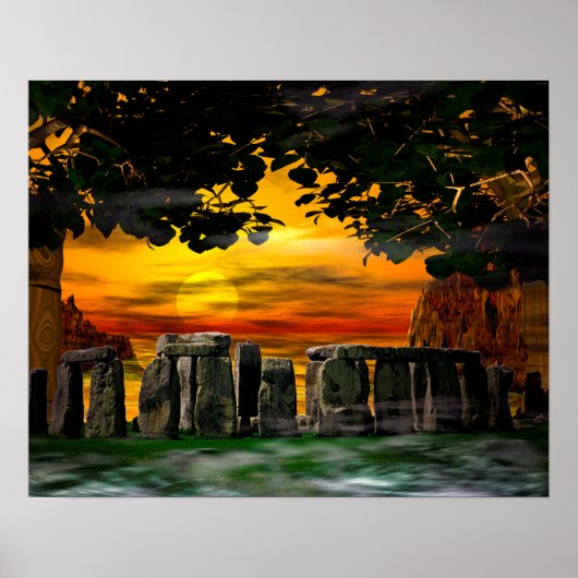 Poster Mystic Stonehenge (Devant)