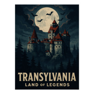 Poster Mystic Transylvania - Château de Dracula
