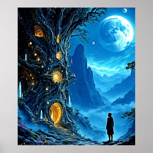 Poster Mystic Tree Home Dreamscape (Devant)