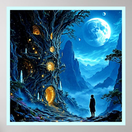 Poster Mystic Tree Home Dreamscape (Devant)