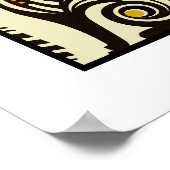 Poster Mystic Whiskers : Retro Cat Art (Coin)