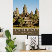 Poster Mystical Angkor Temples – Cambodia (Bureau à domicile)