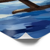 Poster Mystical Black Cat Enchanted Winter Sled Christmas (Coin)