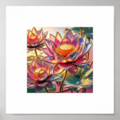 Poster "Mystical Desert Mirage - Surreal Camel Caravan" (Devant)