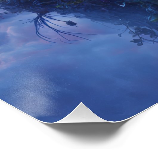 Poster Mystical Ice Owl on Floating Island Fantasy Art (Coin)