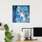 Poster Mystical Ice Queen - Imaginaire Winter Goddess Art (Bureau à domicile)