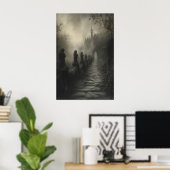 Poster Mystical Ivy Path Haunting Gothic Castle Art Dark (Bureau à domicile)