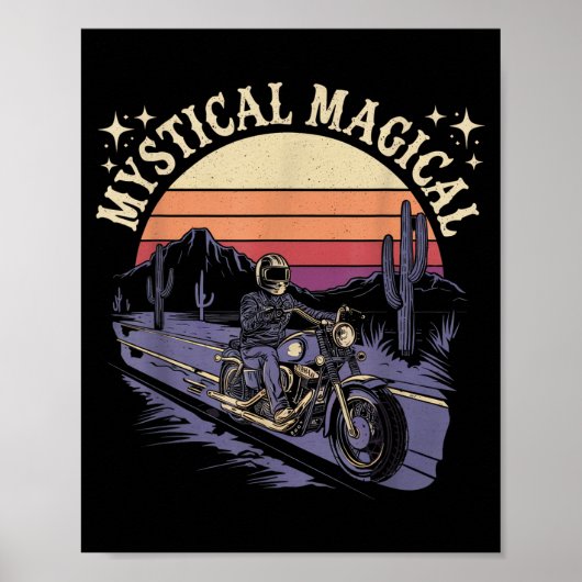 Poster Mystical Magical Retro Aesthetic Space Gift Men Wo (Devant)