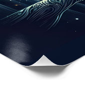 Poster Mystical Moon Owl Celestial Forest Glow (Coin)