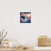 Poster Mystical Sky Waterfall From Suspended Fantasy (Cuisine)