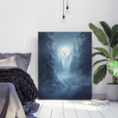Poster Mystical Surreal Snowy Forest Art Print