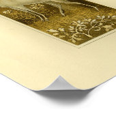 Poster Mystical White Deer in Woods 1877 Imprimer (Coin)