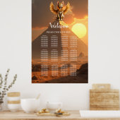 Poster Mystical Winged Cat Sphinx - Art Imaginaire égypti (Cuisine)
