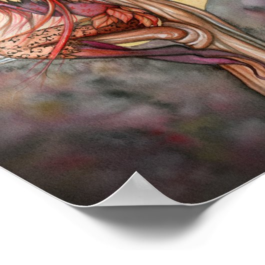 Poster mystique de fées d'automne (Coin)