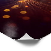 Poster mystique de libellules sur la Lune (Coin)